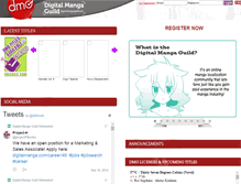 Tablet Screenshot of digitalmangaguild.com